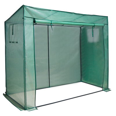 Tomatenhaus, grün, ca. 200 x 80 x 150-173 cm Tomatenhaus, grün, ca. 200 x 80 x 150-173 cm