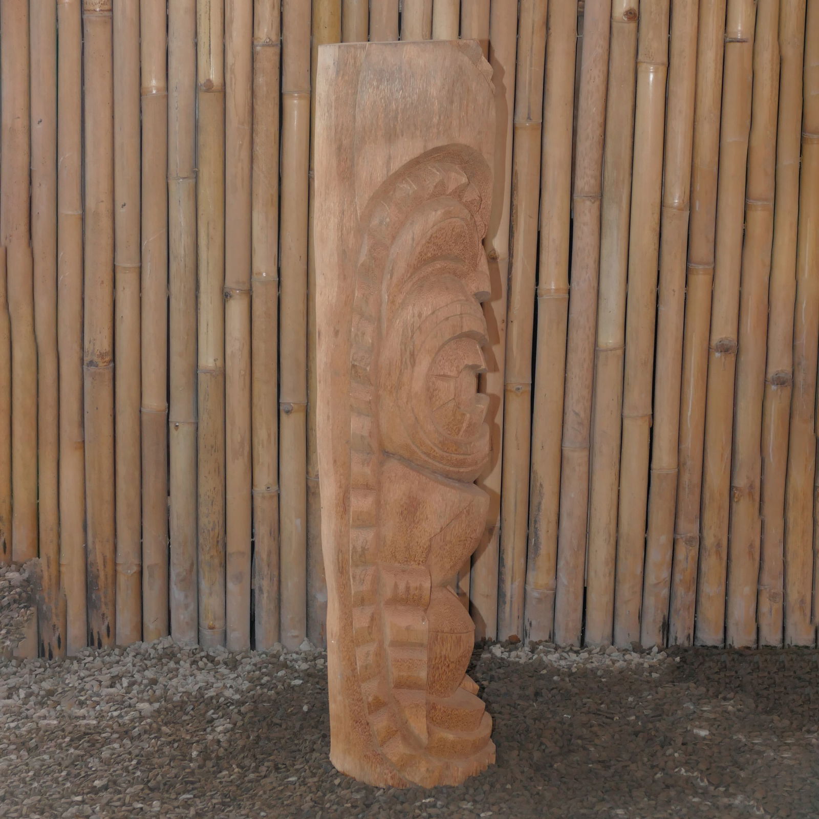 Tiki-Statue, Ø 25 x H 100 cm