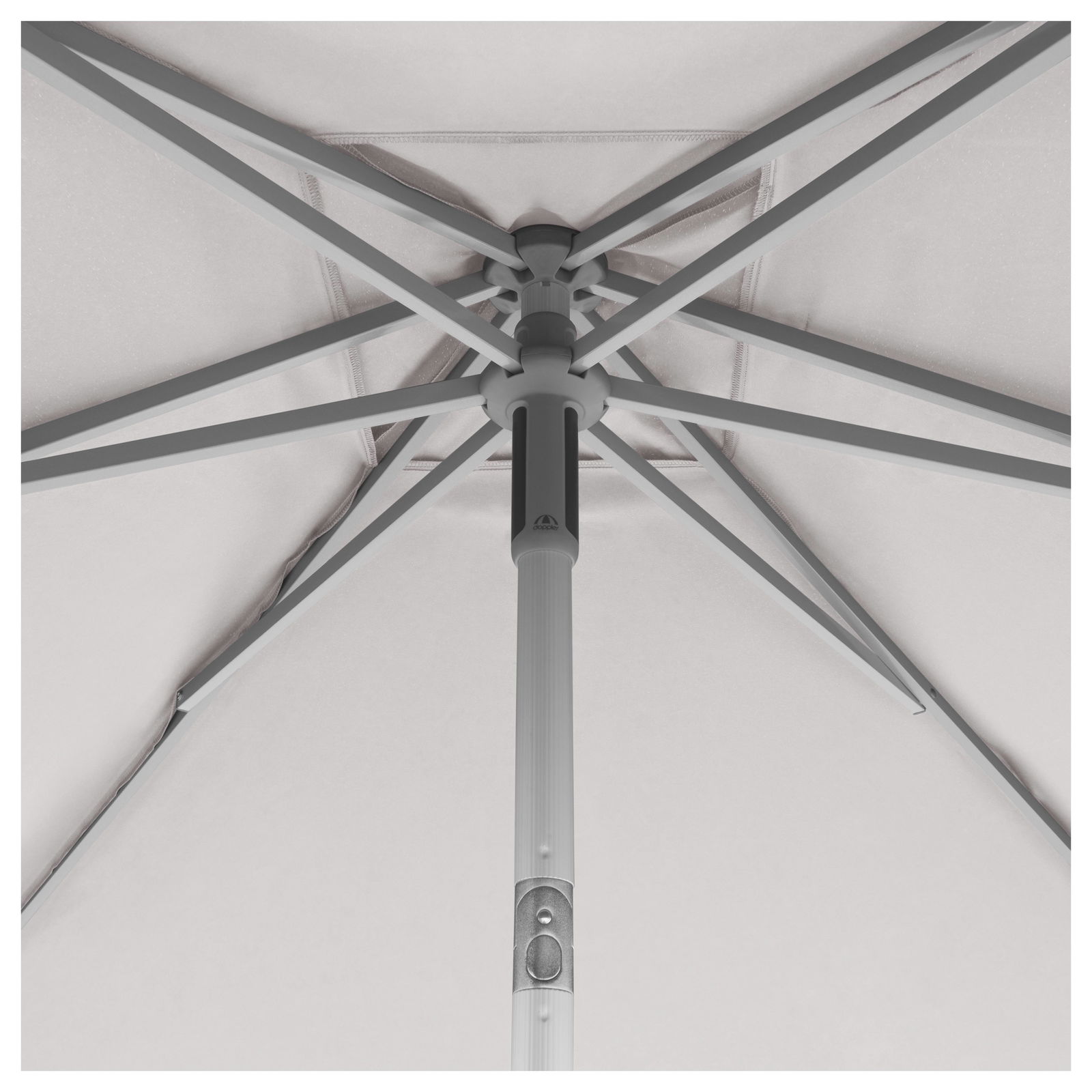 Doppler Sonnenschirm 'Act Neo Push Up', hellgrau, Ø ca. 310 cm