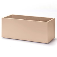 Euro 3 Plast Pflanzkasten 'Kebe', sand, ca. 99,5 x 39,5 x H 39,5 cm