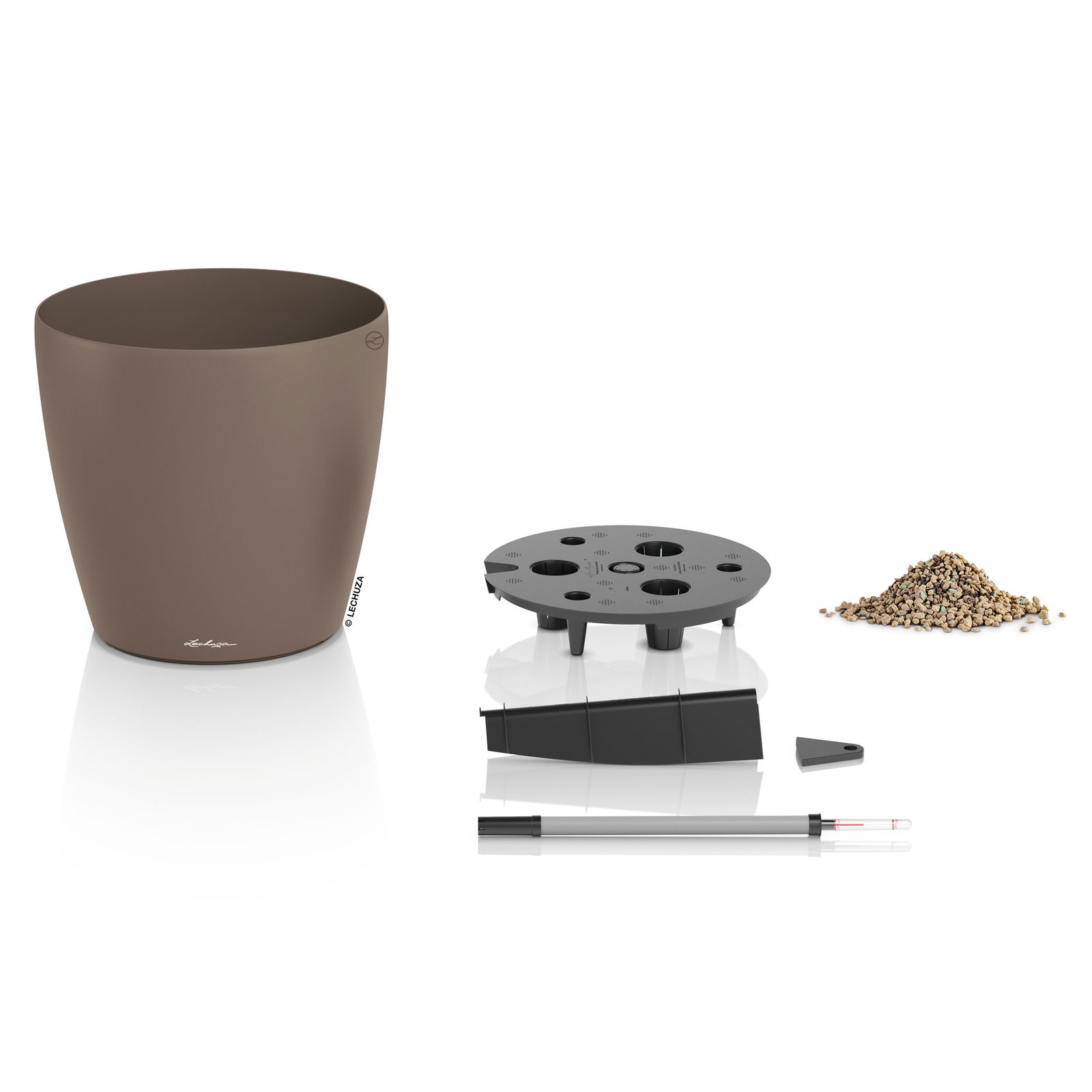 Lechuza Pflanzgefäß 'Classico Color 50', muskat, ca. 49 x 49 x H 46,5 cm