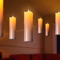 Schwebende LED-Kerzen mit Zauberstab, 6er-Set