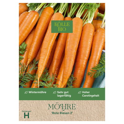 Kölle Bio Saatgut Möhre 'Rote Riesen 2', orange