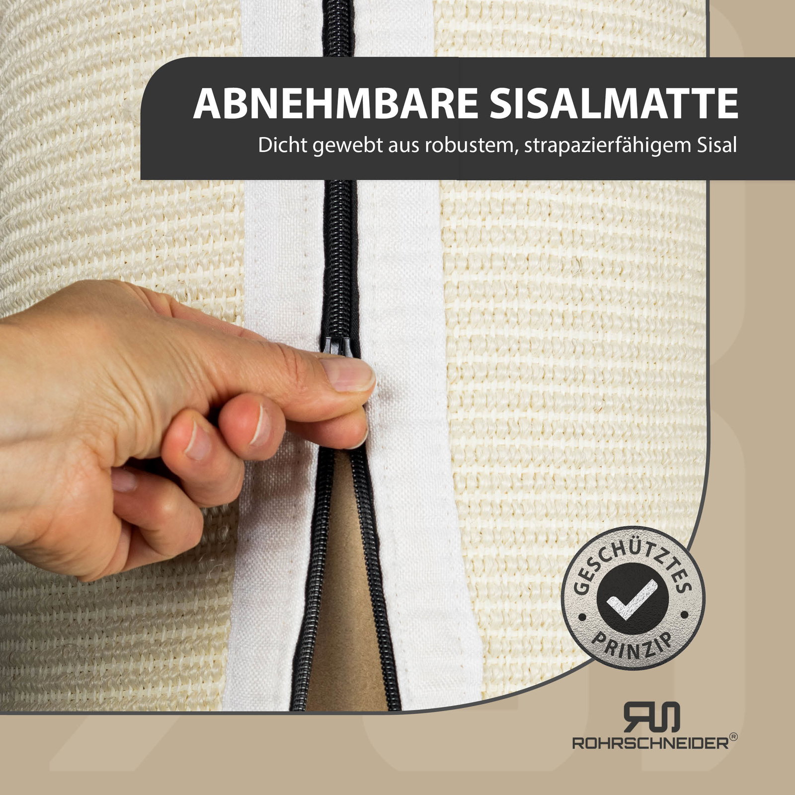 Rohrschneider Kratzbaum XXL Cord, Gr. 1, taupe, Höhe ca. 107 cm Rohrschneider Kratzbaum XXL Cord, Gr. 1, taupe, Höhe ca. 107 cm
