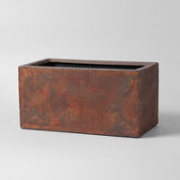 Kölles Beste Pflanzgefäß 'Rectangulae', rost, 4-teilig