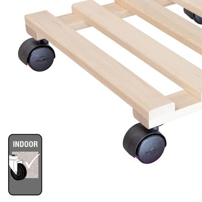 Pflanzenroller Paletti Buche, mit 4 Doppelrollen in schwarz, ca. 35x35 cm Pflanzenroller Paletti Buche, mit 4 Doppelrollen in schwarz, ca. 35x35 cm