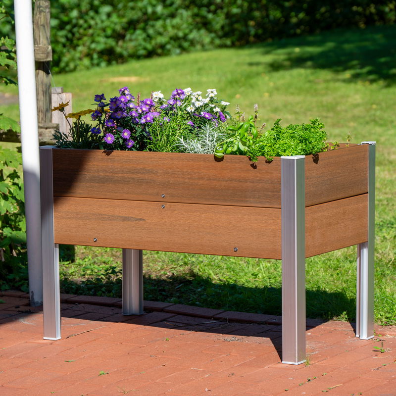 WPCHochbeet, teak, 91 x 50 x H60 cm online kaufen PflanzenKölle