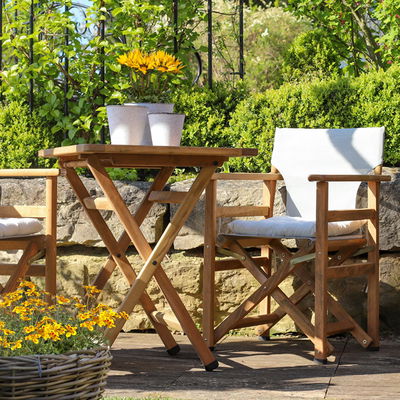 Holztisch 'Matera', Buchenholz, ca. 80 x 60 x 75 cm