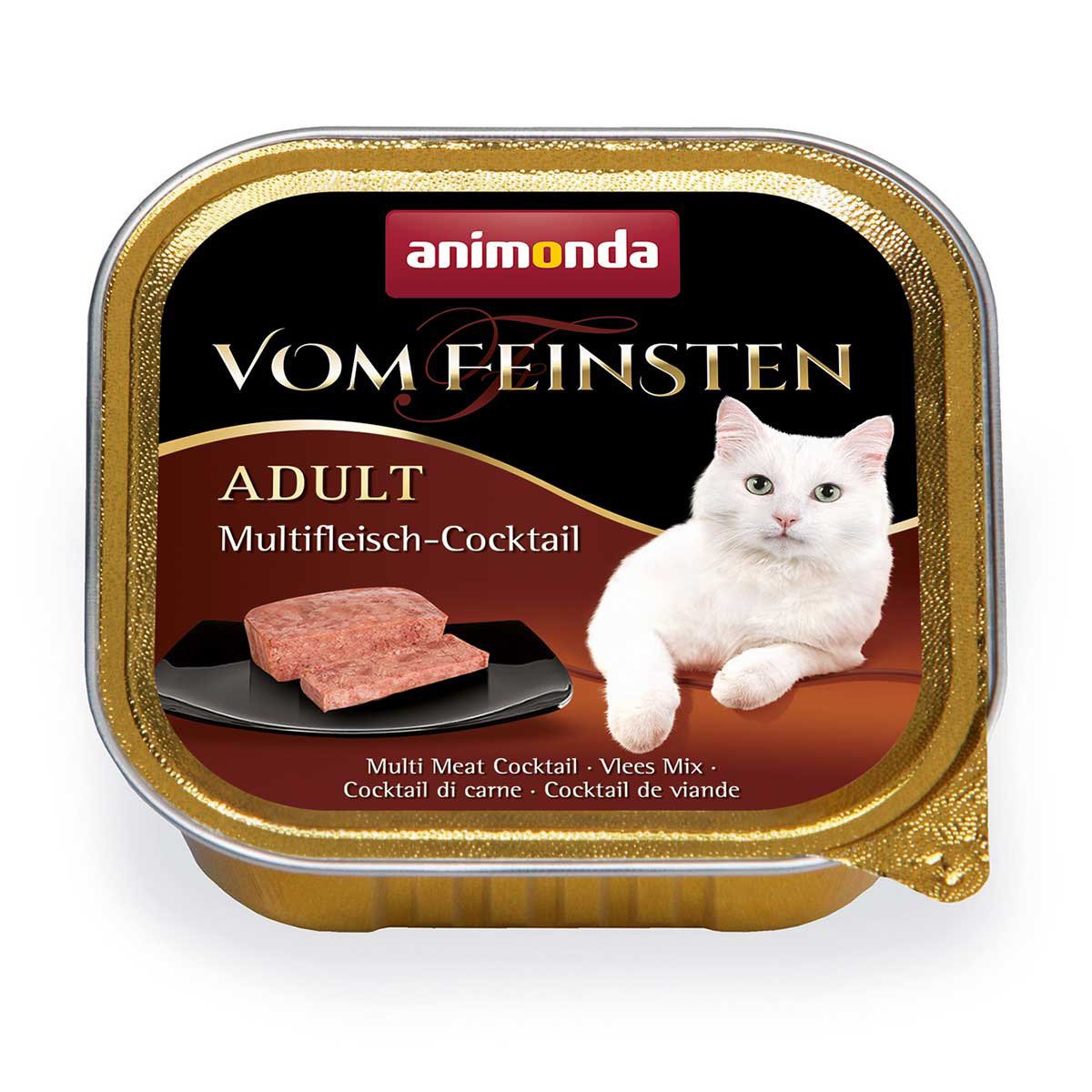 Katzenfutter, Animonda vom Feinsten Adult, Multi-Fleisch-Cocktail, 100g