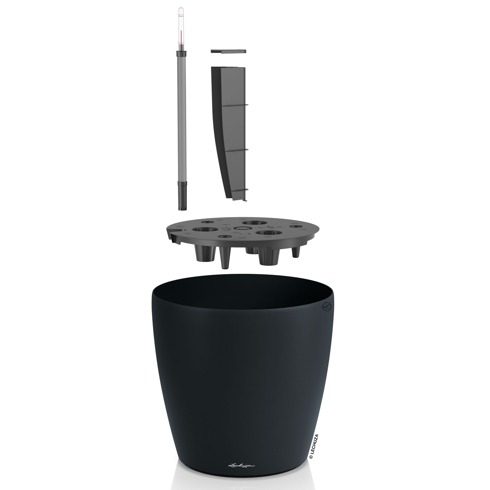 Lechuza Pflanzgefäß 'Classico Color 50', grau, ca. 49 x 49 x H 46,5 cm