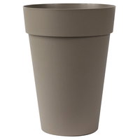 Euro 3 Plast Pflanzkübel 'Liken', taupe, ca. Ø 27 x H 36 cm