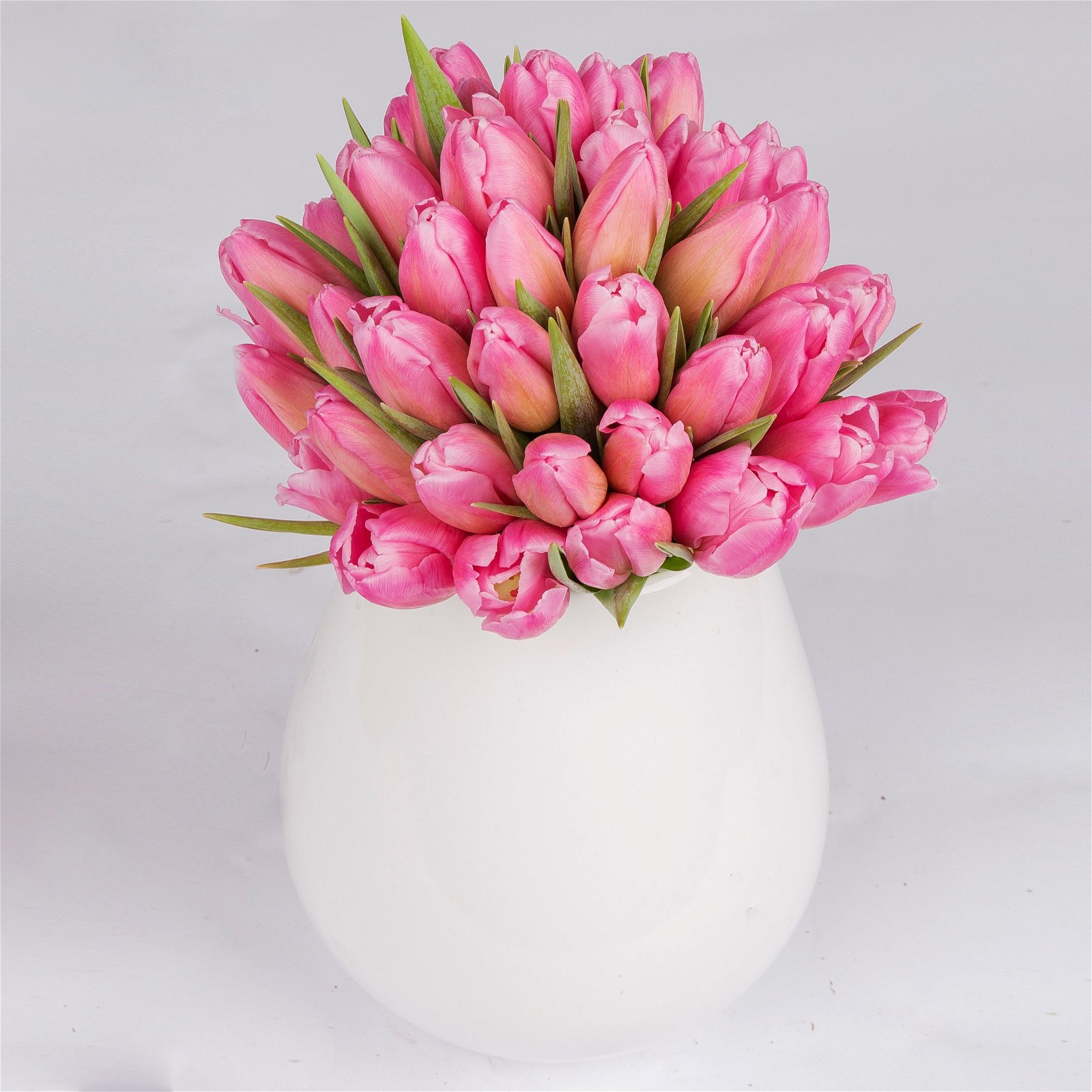 Blumenbund mit Tulpen, 50er-Bund, pink, inkl. gratis Grußkarte