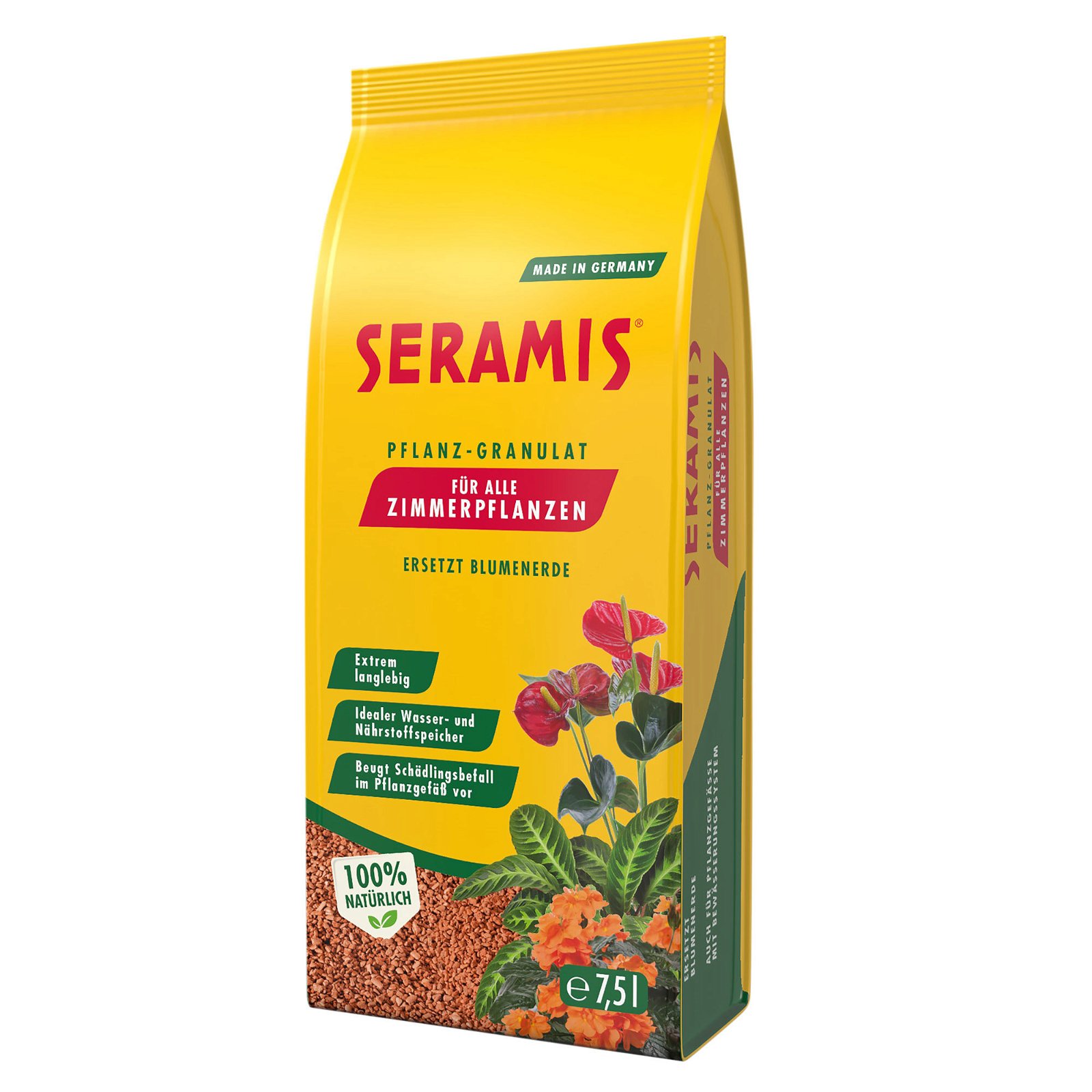 Granulat für Zimmerpflanzen, 7,5 Liter
