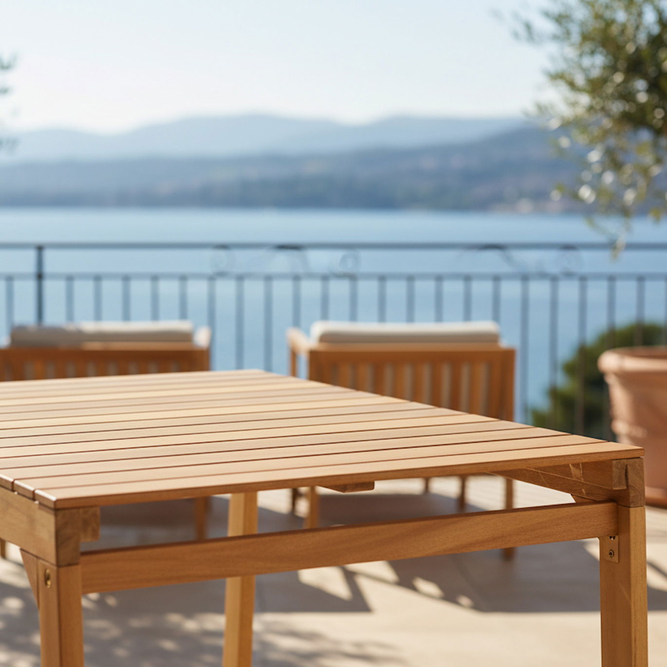 Kölle Balkongruppe 'Fortuna', braun/grau, 3-teilig