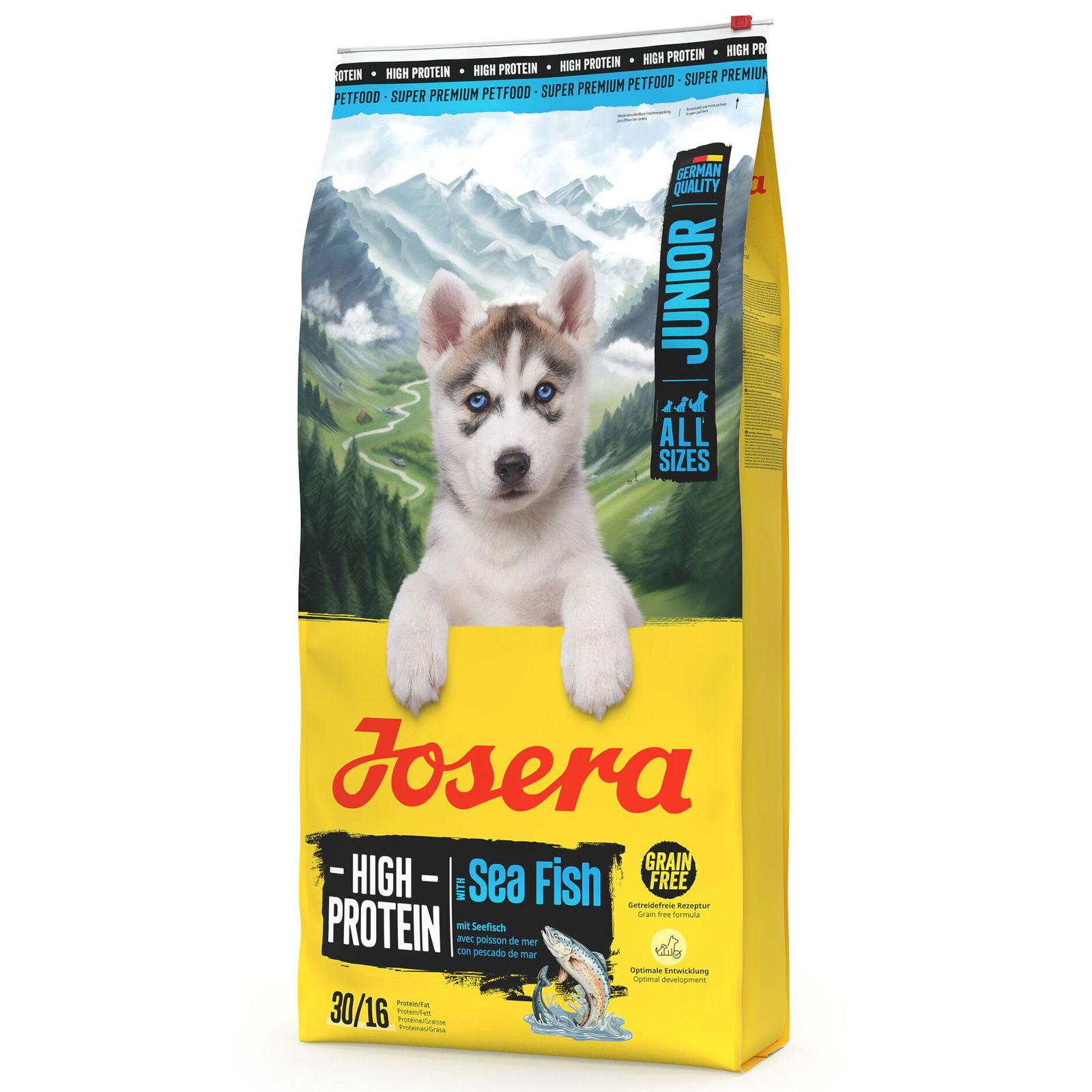 Josera Hundefutter High Protein Junior mit Seefisch, 12,5kg