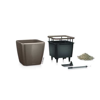 Lechuza 'Quadro LS 50', taupe, ca. 50 x 50 x H 46,5 cm