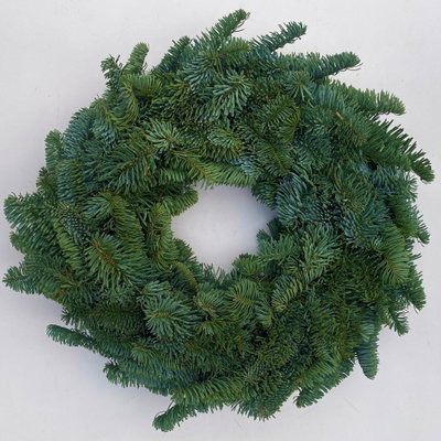 Adventskranz, Nobilistanne, rund gebunden, ca. 40 cm Ø Adventskranz, Nobilistanne, rund gebunden, ca. 40 cm Ø