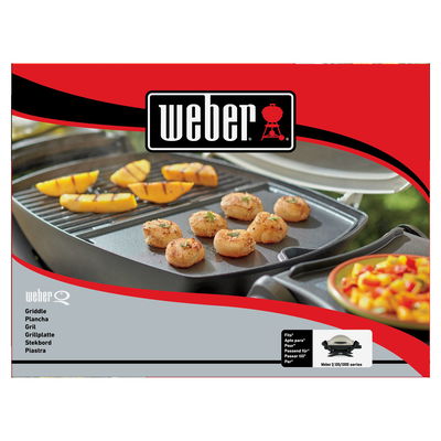 Weber® Original Grillplatte Weber Q1000-Q1200, porzellanemailliert, Gusseisen