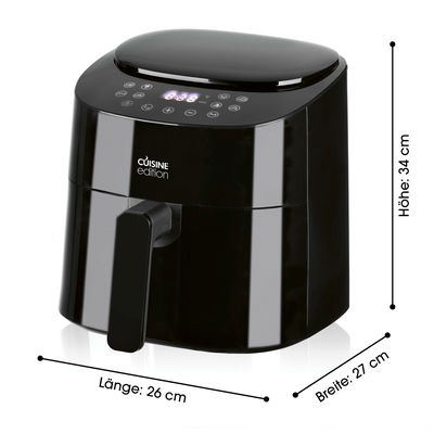 Heißluft-Fritteuse 'Cuisine Edition', schwarz, 4,5 Liter Heißluft-Fritteuse 'Cuisine Edition', schwarz, 4,5 Liter
