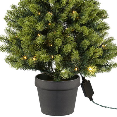 Künstlicher Weihnachtsbaum im Topf mit LED-Beleuchtung, Höhe ca. 90 cm Künstlicher Weihnachtsbaum im Topf mit LED-Beleuchtung, Höhe ca. 90 cm
