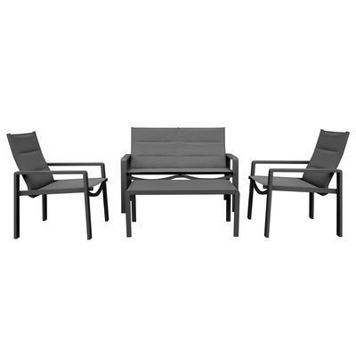 Loungegruppe 'Han', 4tlg., grau Loungegruppe 'Han', 4tlg., grau