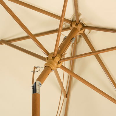 Mittelstockschirm 'Malaga', ca. 300 x 200 cm, natur