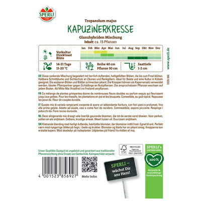 Blumensamenmischung, Kapuzinerkresse 'Glanzhybriden' Blumensamenmischung, Kapuzinerkresse 'Glanzhybriden'