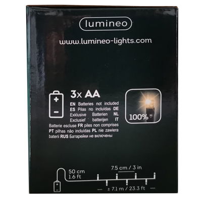 Lumineo LED Lichterkette Twinkle Ricelight, klassisch warm, 96 LEDs, L 7,1 m