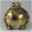 Dekofigur Frosch, gold, H 14 cm