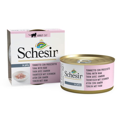 Schesir Cat Jelly, Thunfisch & Schinken, 85 g