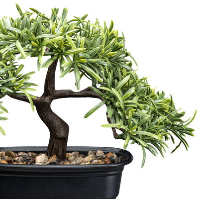 Künstliche Bonsai-Steineibe, Höhe ca. 30 cm Künstliche Bonsai-Steineibe, Höhe ca. 30 cm