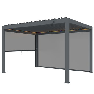 Pergola mit LED, anthrazit, ca. 300 x 400 x H 250 cm