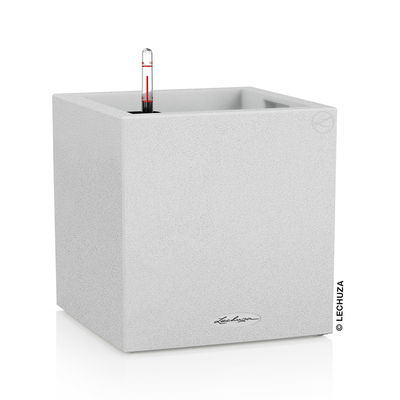 Lechuza 'Canto Stone 30 low', quarzweiß, ca. 30 x 30 x H 30 cm