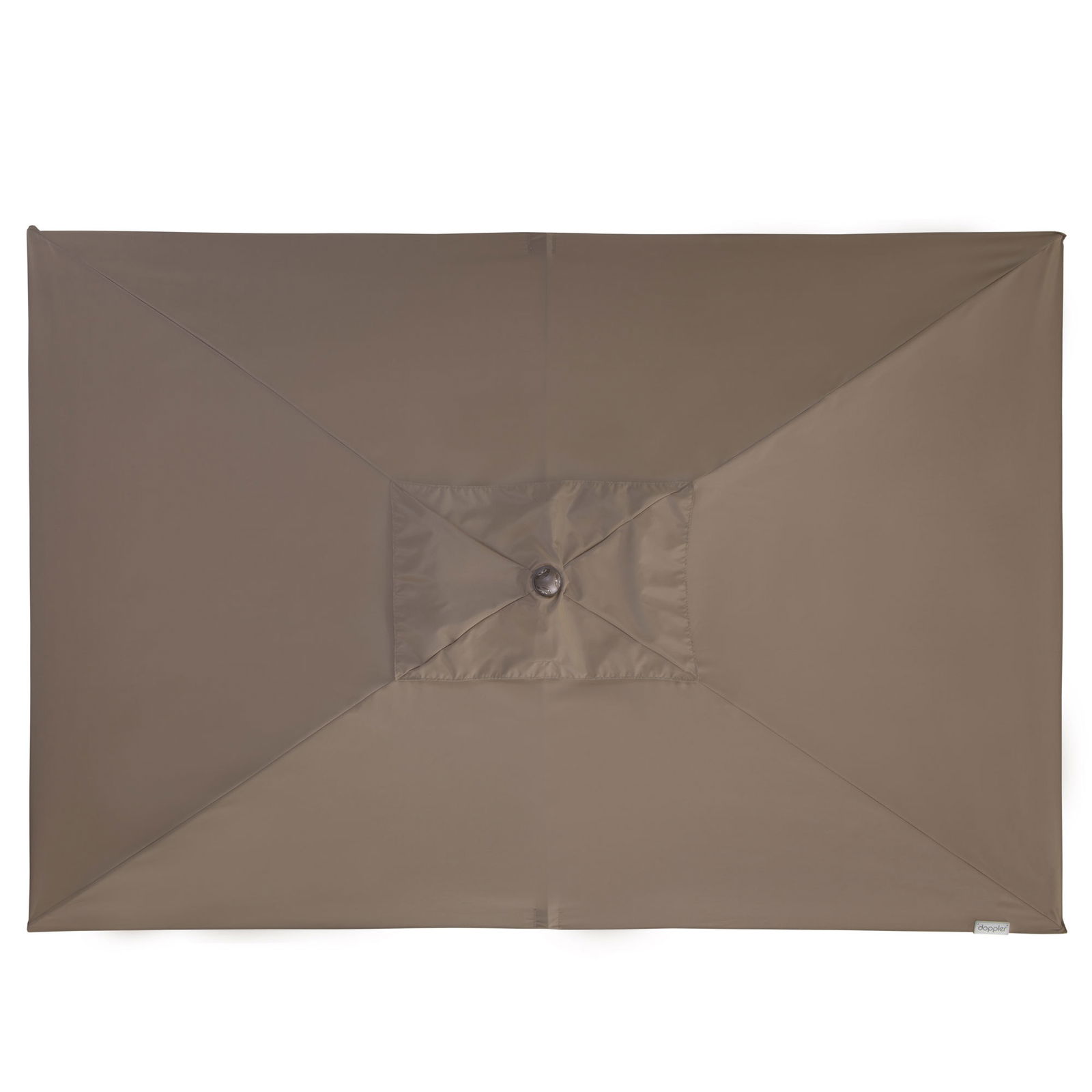 Doppler Kurbelschirm 'Alu-Wood Ultra', greige, ca. 300 x 200 cm