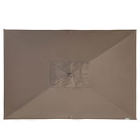 Doppler Kurbelschirm 'Alu-Wood Ultra', greige, ca. 300 x 200 cm