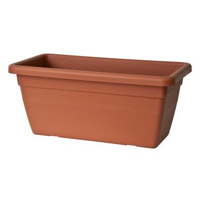 Euro 3 Plast Pflanzkasten 'Akea', terrakotta, ca. 100 x 46 x H 40 cm