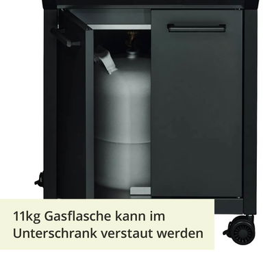 Enders Gasgrill Monroe PRO 3 SIK Turbo Shadow, inkl. Wetterschutzhülle