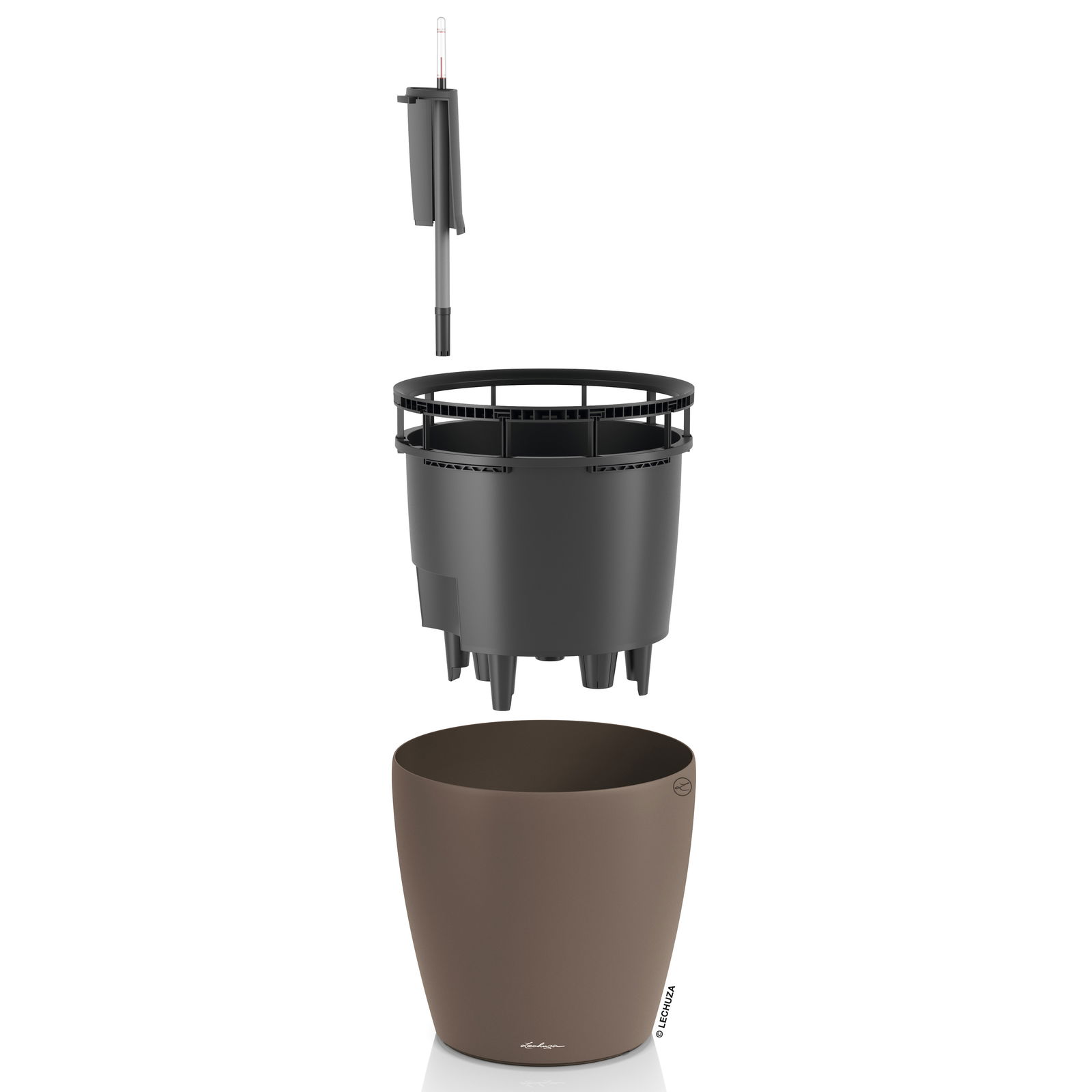 Lechuza Pflanzgefäß 'Classico LS 50', muskat, ca. 49 x 49 x H 46,5 cm