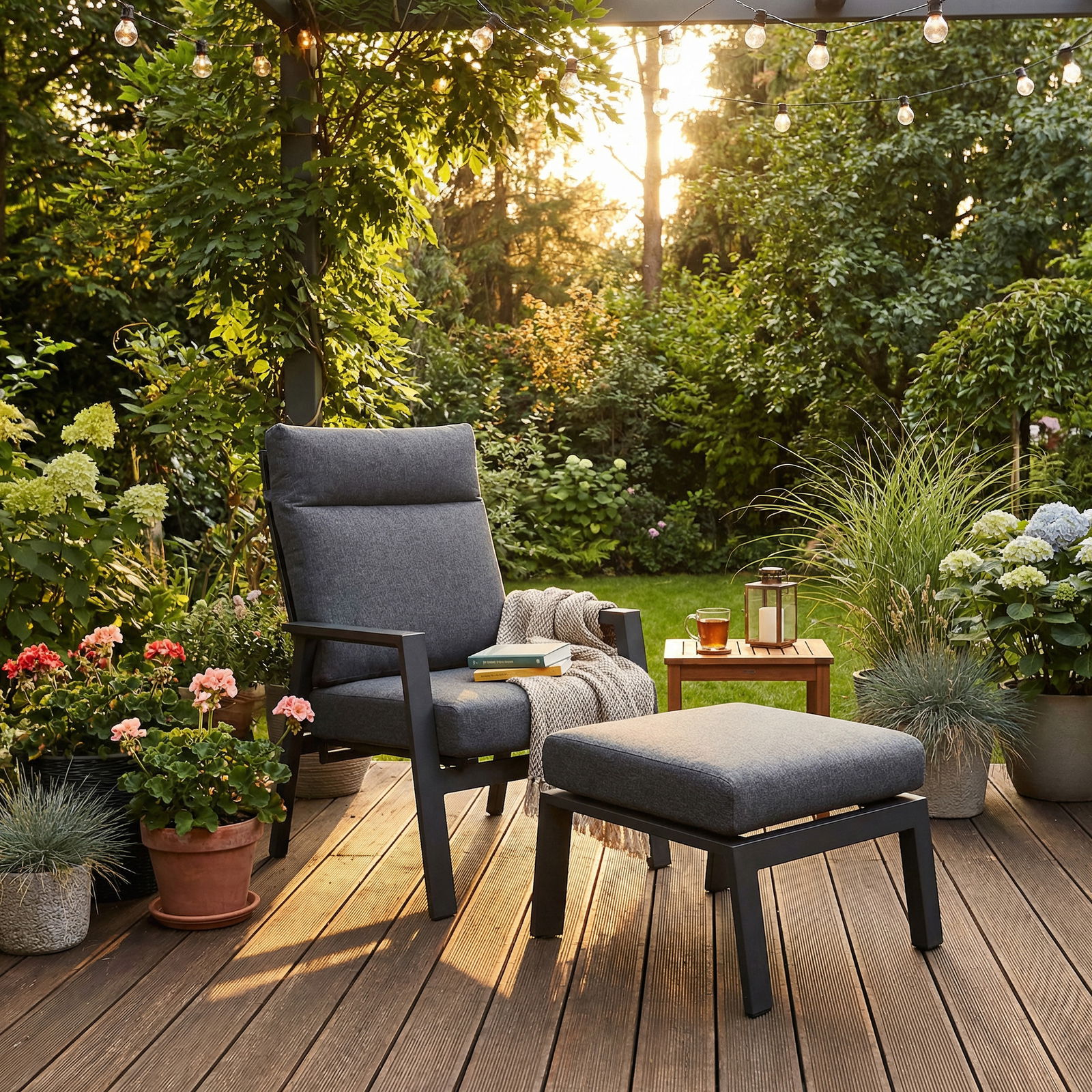 Kölle Hocker, Ottoman 'Jumbo Australien' inkl. Auflagen