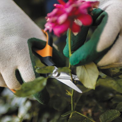 Gartenschere 'Solid', schwarz/orange