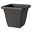 Euro 3 Plast Pflanzkübel 'Krea Quadro', anthrazit, ca. 35 x 35 x H 30 cm