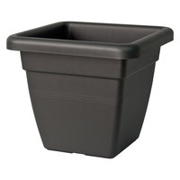Euro 3 Plast Pflanzkübel 'Krea Quadro', anthrazit, ca. 35 x 35 x H 30 cm
