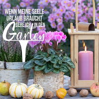 Illumino Blumenstecker 'Wenn meine Seele Urlaub macht, gehe ich in den Garten'