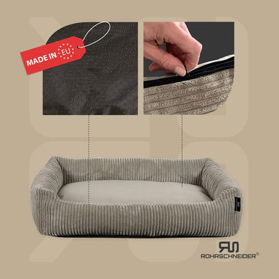 Tierbett 'Coon', taupe, ca. 15 x 49 x 70 cm