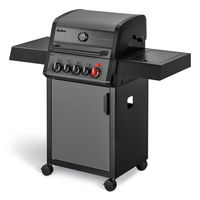 Enders Gasgrill Hyde 3 SIKR Turbo, schwarz, inkl. Wetterschutzhülle