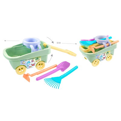 Bollerwagen mit Gartengeräten für Kinder Bollerwagen mit Gartengeräten für Kinder
