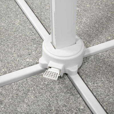 Pendelschirm 'Rhodos Twist Bianco', ca. 300 x 300 cm, weiss