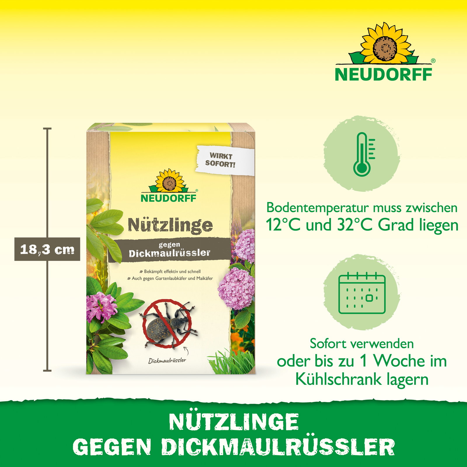 Neudorff Bestell-Set Nützlinge gegen Dickmaulrüssler, 50 Mio Stück Neudorff Bestell-Set Nützlinge gegen Dickmaulrüssler, 50 Mio Stück
