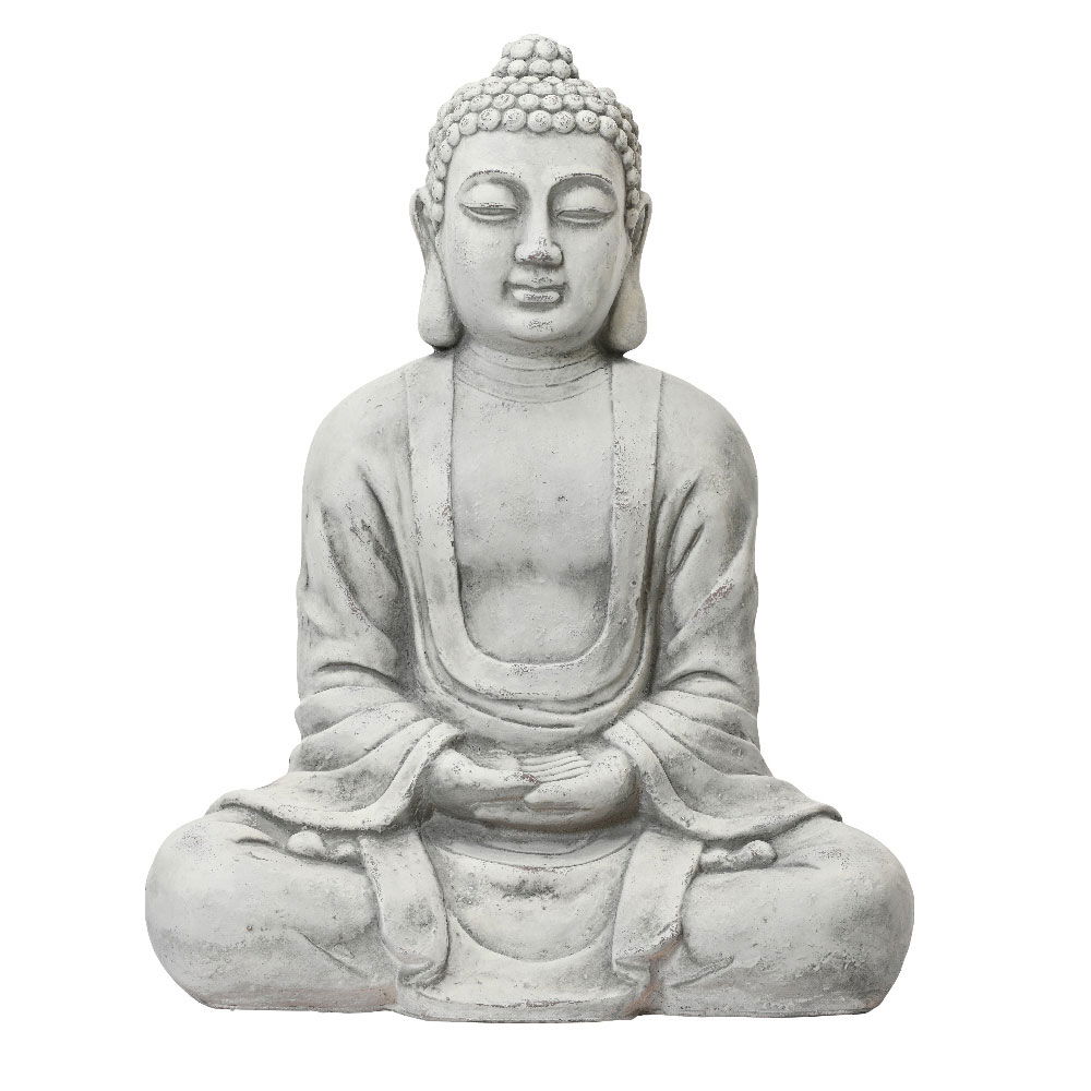 Kölle Statue 'Buddha im Lotussitz', creme, Höhe ca. 79 cm