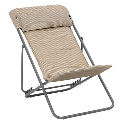 Lafuma Liegestuhl 'Maxi Transat', mokka